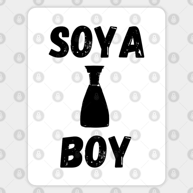 Soya Boy Asian Joke Design Sticker by AZNSnackShop